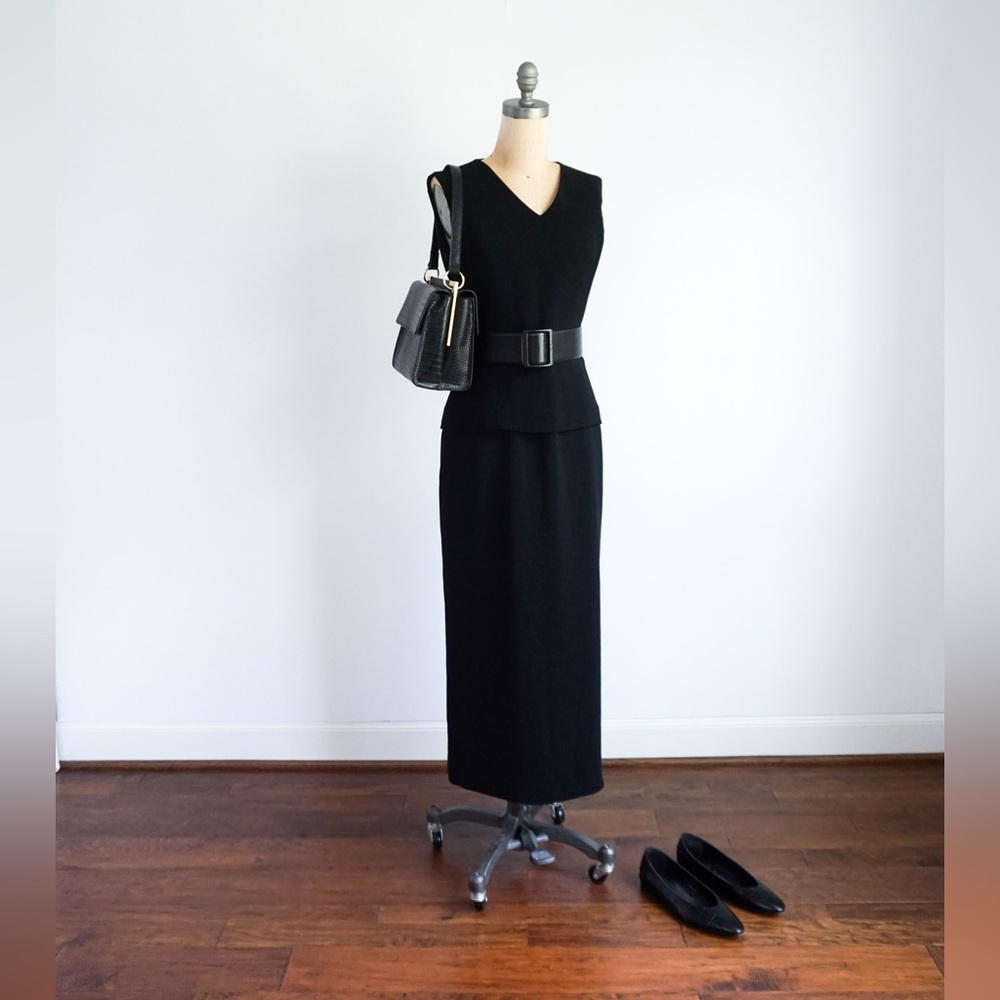 Kasper Black Long Dress - Size M